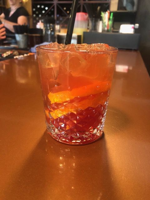 Blood orange old fashioned